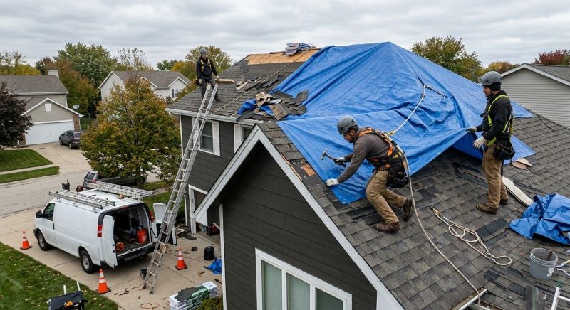 A Frame Roof Repair in Ashtabula County, OH