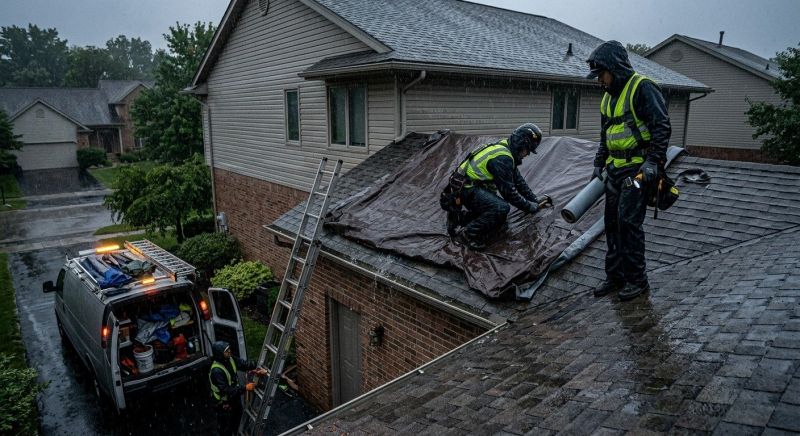 A Frame Roof Repair in Ashtabula County, OH