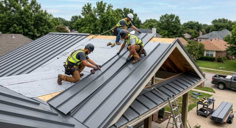 Aluminum Roof Installation in Rome, OH