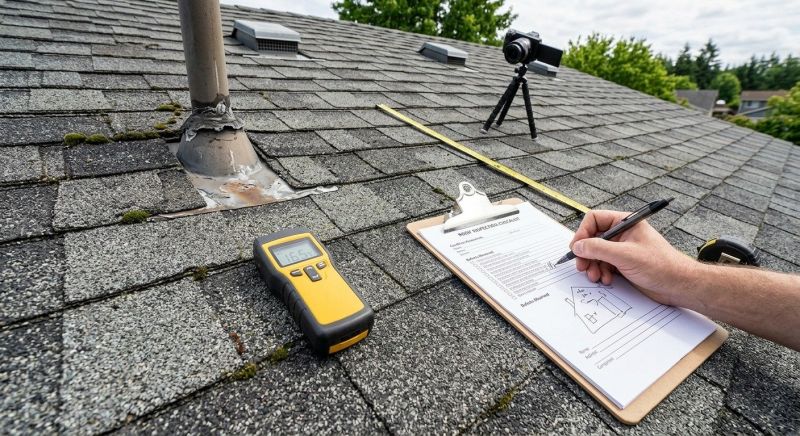 Asphalt Roof Inspection in Andover, OH