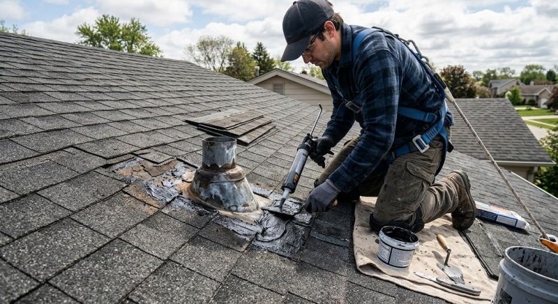 Asphalt Roof Leak Repair in Madison, OH