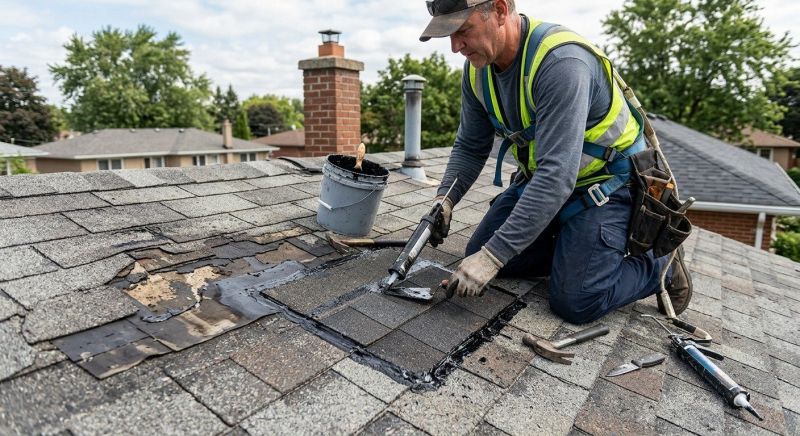 Asphalt Roof Leak Repair in Montville, OH