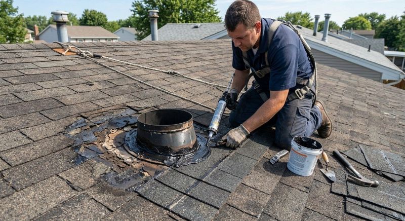 Asphalt Roof Leak Repair in Montville, OH