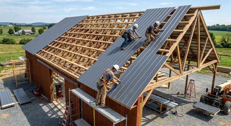 Barn Roof Construction in Ashtabula County, OH