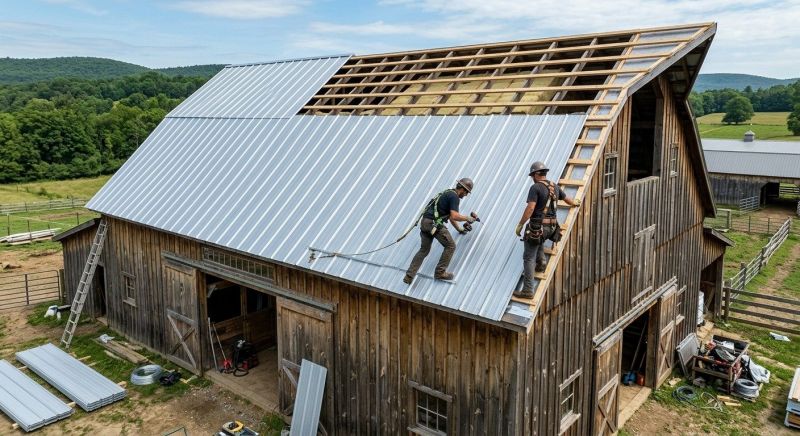 Barn Roof Construction in Ashtabula County, OH