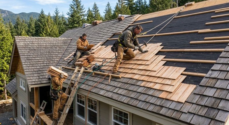 Cedar Roof Installation in Andover, OH