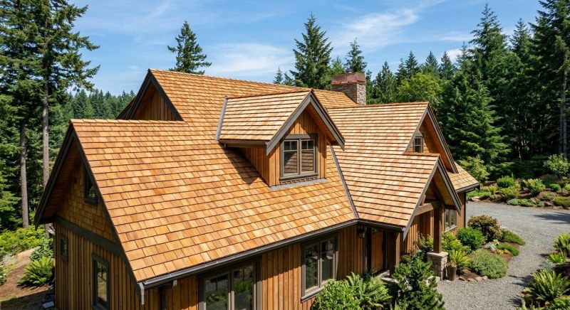 Cedar Roof Installation in Andover, OH