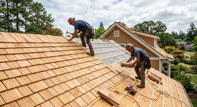 Cedar Roof Installation in Madison, OH