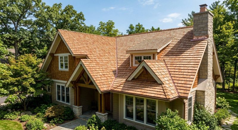 Cedar Shake Roof Construction in Andover, OH