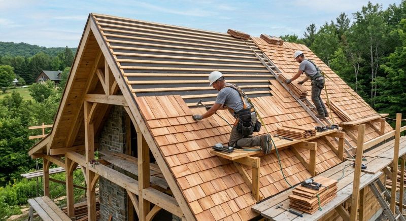 Cedar Shake Roof Construction in Jefferson, OH