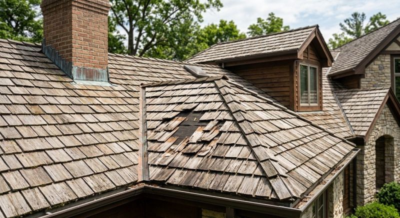 Cedar Shake Roof Repair in Andover, OH