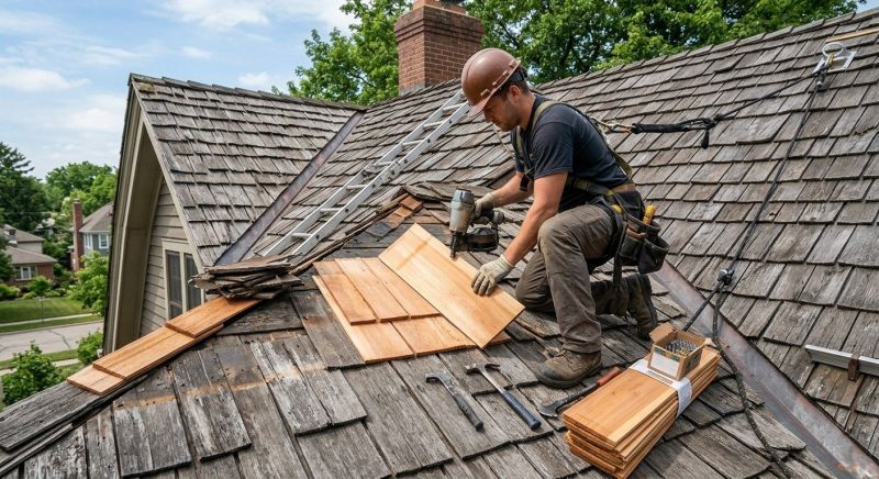 Cedar Shake Roof Repair in Perry, OH