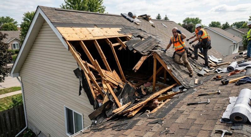 Collapsing Roof Repair in Ashtabula County, OH