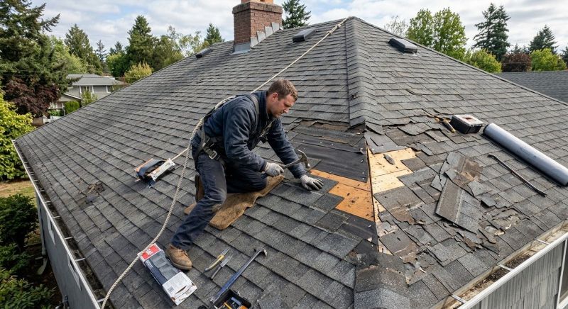 Damaged Roof Repair in Linesville, PA
