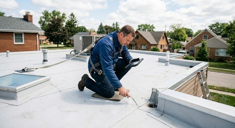 Flat Roof Inspection in Ashtabula County, OH