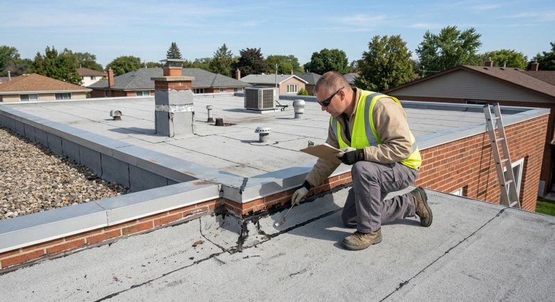 Flat Roof Inspection in Ashtabula County, OH