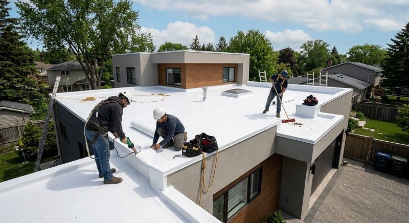 Flat Roof Installation in Ashtabula County, OH