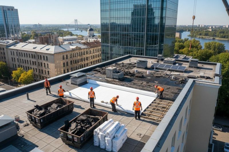 Flat Roof Replacement in Madison, OH