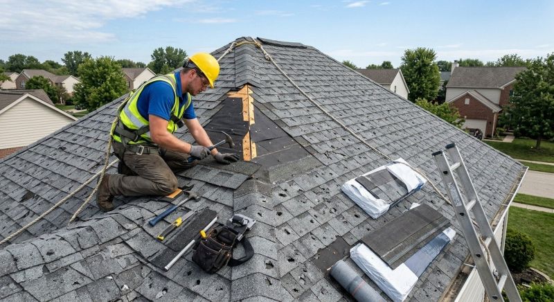 Hail Damage Roof Repair in Ashtabula, OH