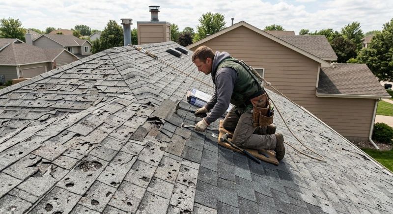 Hail Damage Roof Repair in Geneva, OH