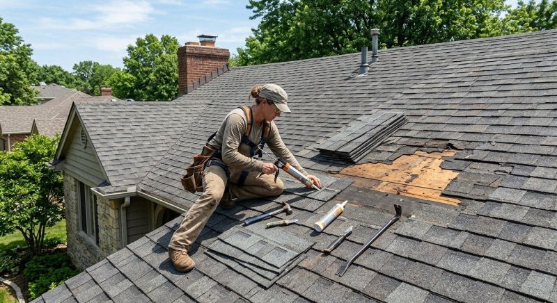 Hip Roof Shingle Repair in Ashtabula County, OH