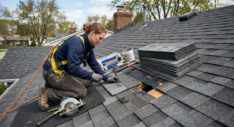 Hip Roof Shingle Replacement in Ashtabula County, OH