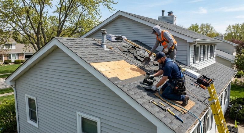 House Roof Repair in Rome, OH