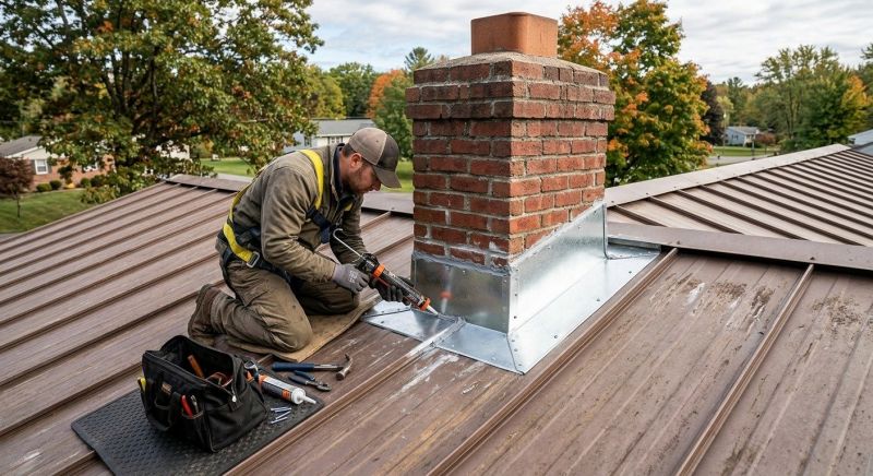 Metal Roof Flashing Repair in Ashtabula County, OH