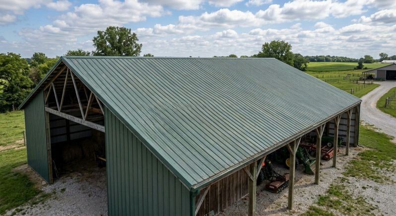 Pole Barn Roof Repair in Madison, OH