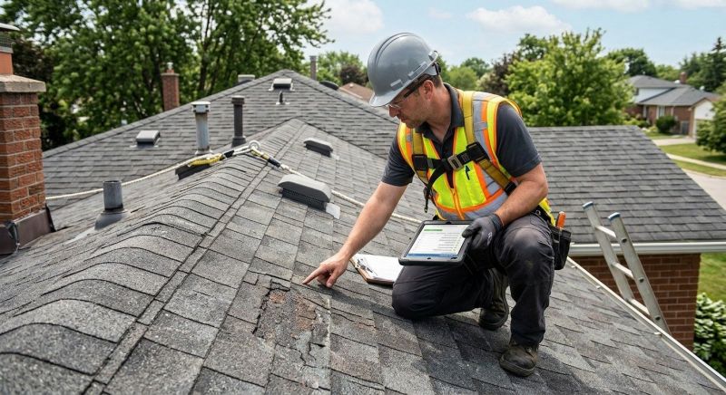 Roof Damage Inspection in Andover, OH
