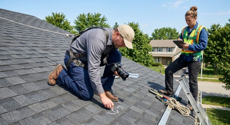 Roof Damage Inspection in Madison, OH