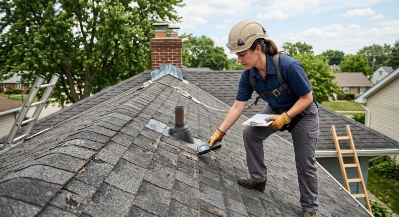 Roof Damage Inspection in Montville, OH