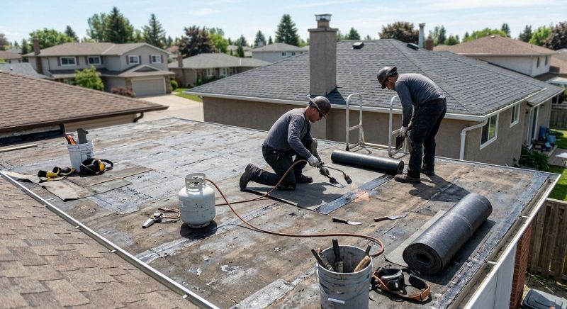 Rubber Roof Repair in Geneva, OH