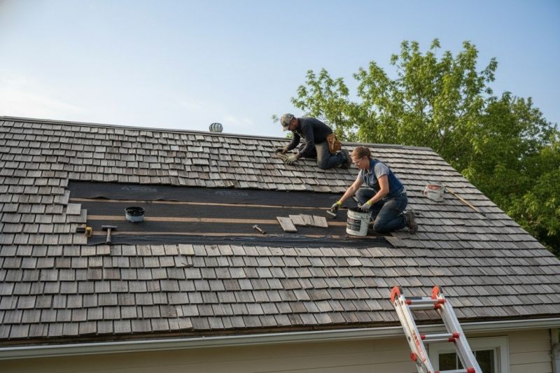 Shake Shingle Repair in Rome, OH