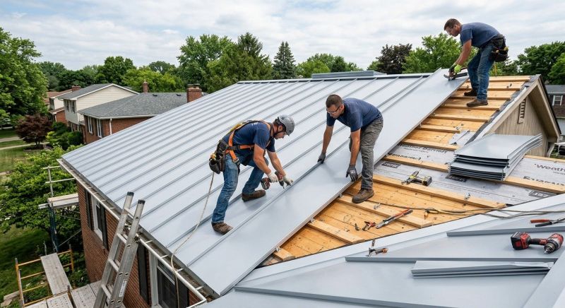 Sheet Roofing Installation in Andover, OH