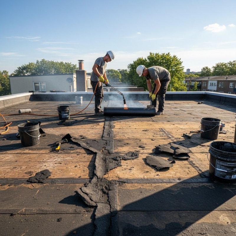 Single Ply Roof Repair in Montville, OH