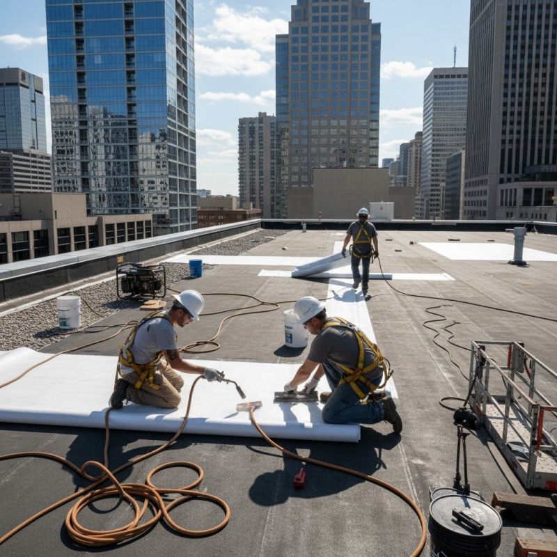 Single Ply Roof Repair in Perry, OH