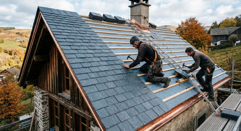 Slate Roof Construction in Perry, OH