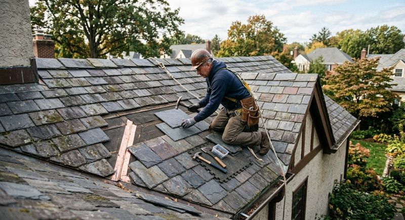 Slate Roof Repair in Jefferson, OH