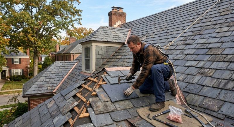 Slate Shingles Repair in Ashtabula County, OH