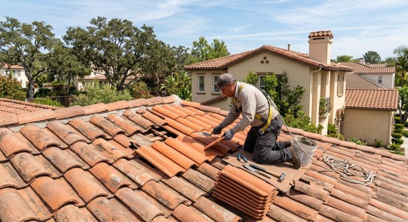 Spanish Tile Roof Repair in Ashtabula County, OH