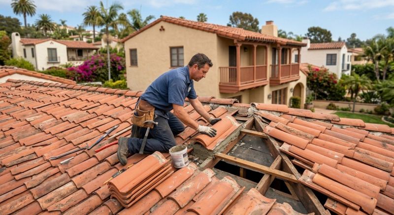 Spanish Tile Roof Repair in Ashtabula County, OH