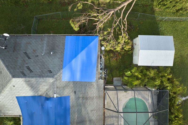 Storm Damage Roof Tarping in Ashtabula County, OH