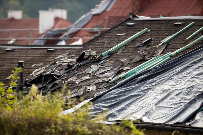 Storm Damage Roof Tarping in Ashtabula County, OH