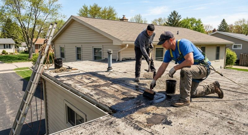 Tar And Gravel Roof Repair in Geneva, OH