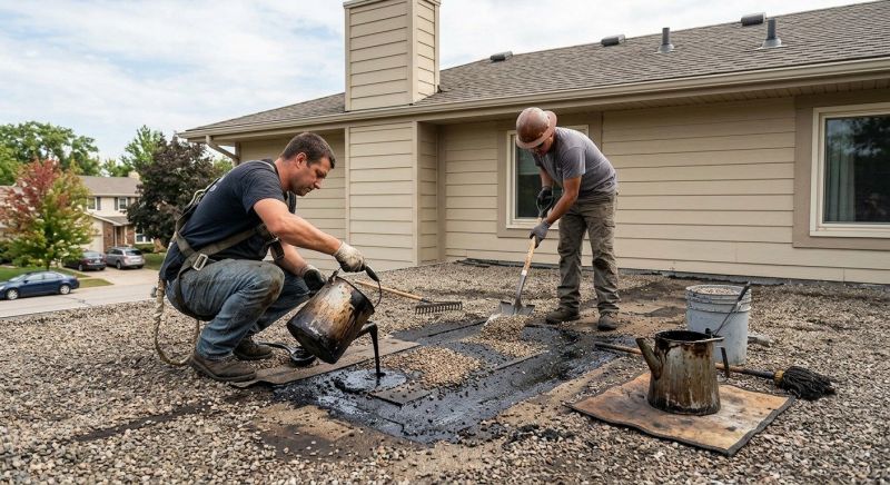 Tar And Gravel Roof Repair in Rome, OH