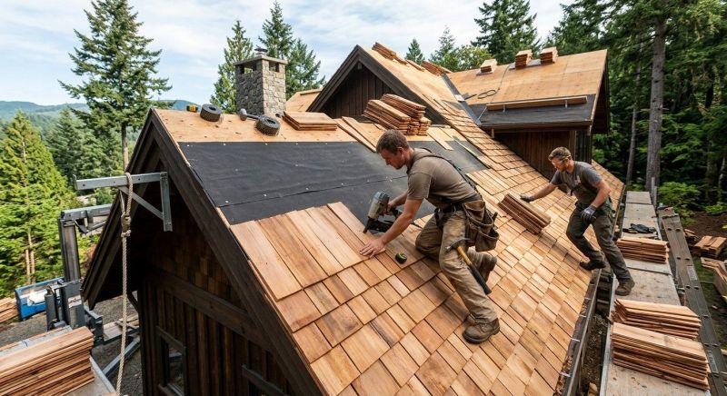 Wood Roofing Installation in Geneva, OH