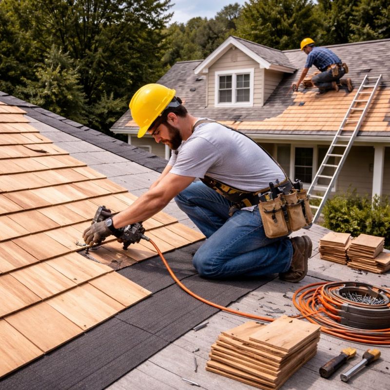 Wood Roofing Installation in Ashtabula County, OH