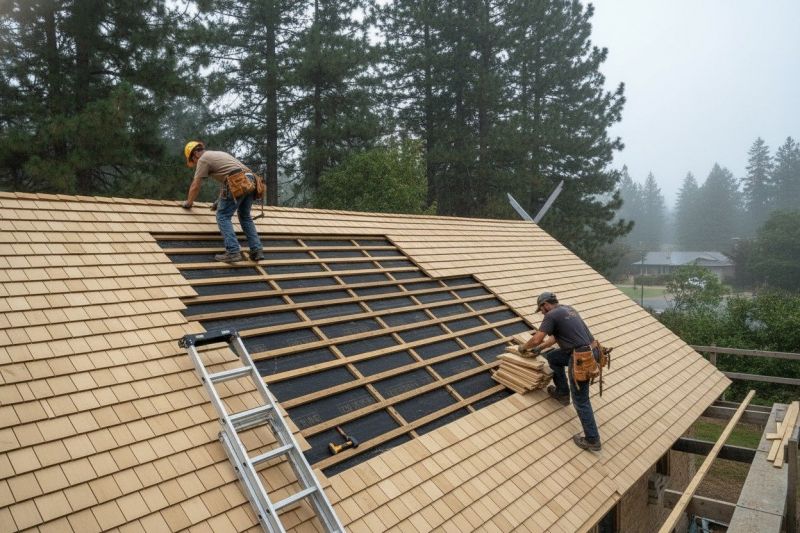 Wood Shake Roof Repair in Jefferson, OH