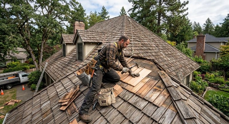 Wood Shake Roof Repair in Linesville, PA
